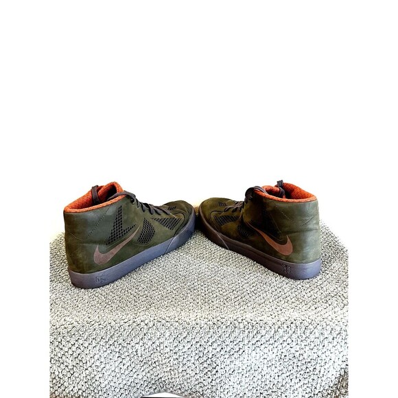 NIKE Lebron x NSW Lifestyle Men’s Leather Gum Olive Green Sz 10.5  604826 300 - Picture 2 of 5